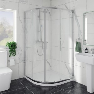 Ennerdale - 1000 x 1000mm Quadrant Shower Enclosure - Chrome