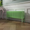 Bern 300 x 1010mm Traditional Pastel Green Horizontal Four Column Radiator