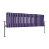 Bern 300 x 1190mm Elegant Purple Double Horizontal Column Radiator