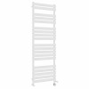 Juva 1800 x 600mm Dual Fuel White Flat Panel Thermostatic Touch Control Electric Heated Towel Rail