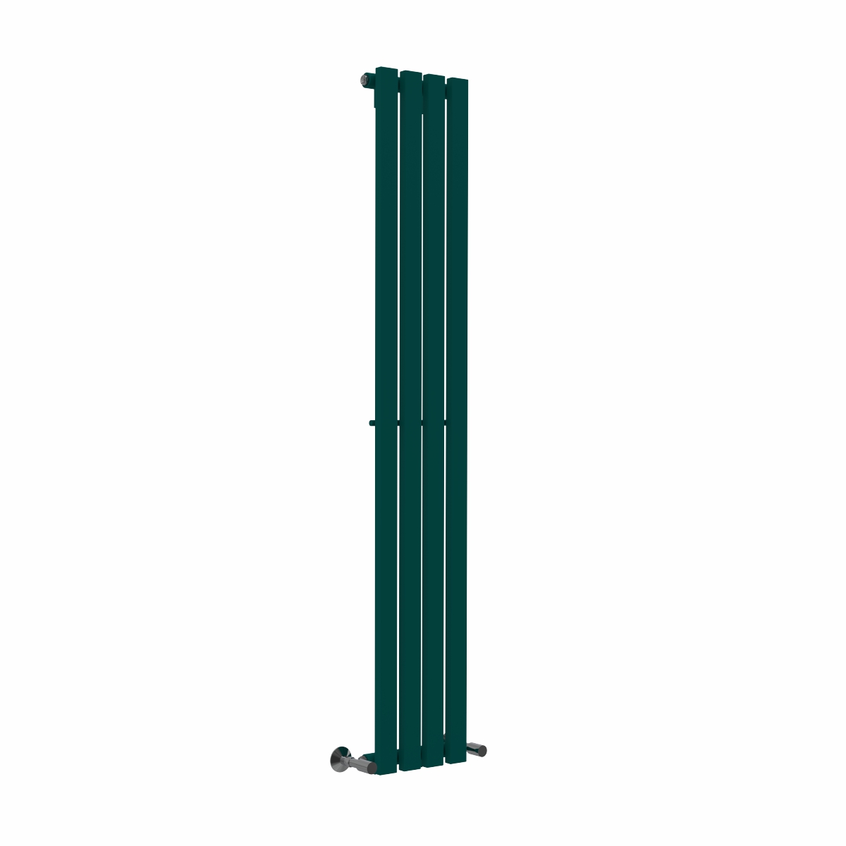 Lulea 1600 x 270mm Blue Green Single Flat Panel Vertical Designer Radiator