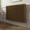 Bern 600 x 1010mm Metallic Gold Triple Horizontal Column Radiator