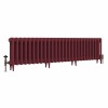 Classic  450 x 1708mm Farrow & Ball Eating Room Red Triple Column Cast Iron Radiator - 27 Sections
