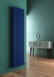 Carisa Tallis 1800 x 470mm Navy Blue Designer Aluminium Radiator