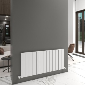 Carisa Angers 600 x 1295mm White Designer Aluminium Radiator