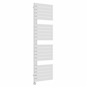 Kristiansund 1800 x 500mm White Thermostatic Touch Control Electric Heated Towel Rail
