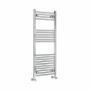 Bergen 1200 x 500mm Straight Chrome Heated Towel Rail