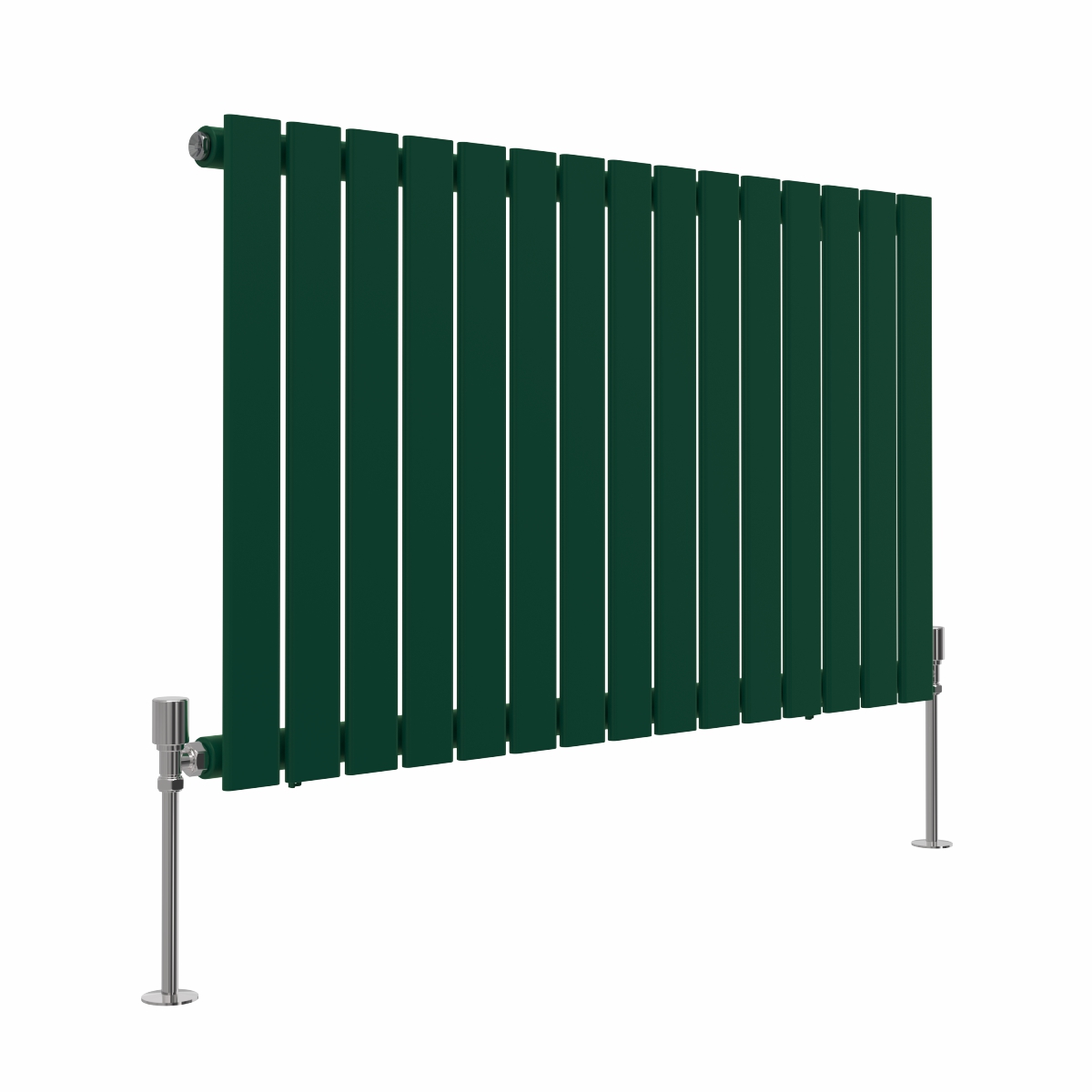 Karlstad 600 x 1022mm Moss Green Single Flat Panel Horizontal Designer Radiator