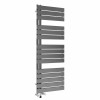 Kristiansund 1380 x 500mm Dual Fuel Gunmetal Simple Electric Heated Towel Rail