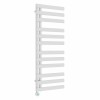 Kongsberg 1200 x 450mm White Thermostatic Touch Control Electric Towel Rail