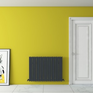 Carisa Pipette 600 x 850mm Anthracite Designer Aluminium Radiator