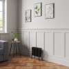 Bern 300 x 425mm Black Four Column Horizontal Traditional Radiator