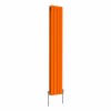 Karlstad 1600 x 274mm Bright Orange Double Flat Panel Vertical Designer Radiator