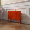 Bern 300 x 605mm Traditional Bright Orange Horizontal Four Column Radiator