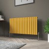 Karlstad 600 x 1158mm Zinc Yellow Single Horizontal Flat Panel Designer Radiator