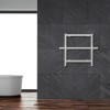 Carisa Ajax 450 x 600mm White Designer Aluminium Towel Rail