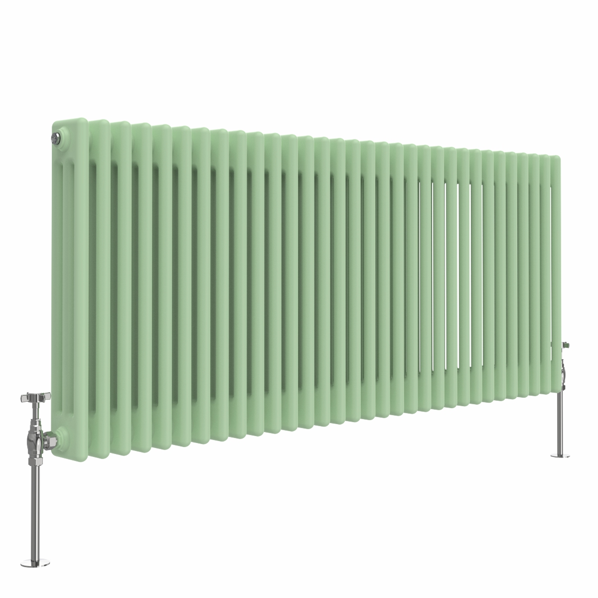 Bern 600 x 1460mm Pastel Green Triple Horizontal Column Radiator