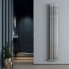 Carisa Zara 1800 x 260mm Chrome Plated Designer Steel Radiator