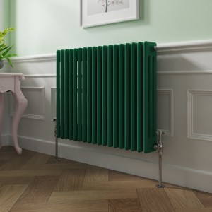 Bern 600 x 830mm Moss Green Triple Horizontal Column Radiator
