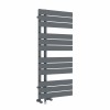Kristiansund 1126 x 500mm Dual Fuel Anthracite Simple Electric Heated Towel Rail