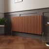 Norden 600 x 1417mm Metallic Bronze Double Oval Column Horizontal Designer Radiator