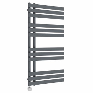 Koli 1200 x 600mm Anthracite Thermostatic Touch Control Electric Heated Towel Rail