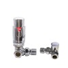 Chrome Corner Thermostatic Radiator Valves