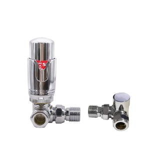 Chrome Corner Thermostatic Radiator Valves