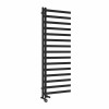 Kemi 1600 x 600mm Dual Fuel Black Thermostatic Touch Control Electric Heated Towel Rail