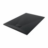 Terra - 1300x900mm Slate Effect Rectangle Shower Tray Black