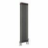 Bern 1800 x 470mm Traditional Raw Metal Triple Vertical Column Radiator