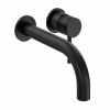 Eden Modern Wall Mounted Basin Mixer Tap Matt Black