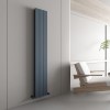 Carisa Nemo Double 1800 x 280mm Anthracite Designer Aluminium Radiator