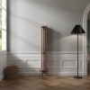 Bern 1500 x 200mm Black Copper Four Column Vertical Traditional Radiator