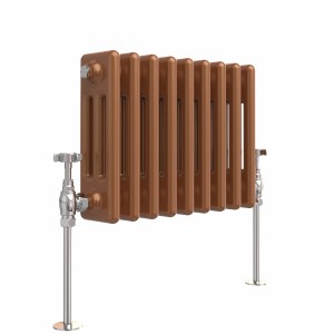 Bern 300 x 425mm Metallic Bronze Triple Horizontal Column Radiator