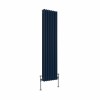 Bern 1500 x 380mm Sapphire Blue Triple Vertical Column Radiator