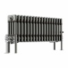 Bern 300 x 830mm Traditional Raw Metal Horizontal Four Column Radiator