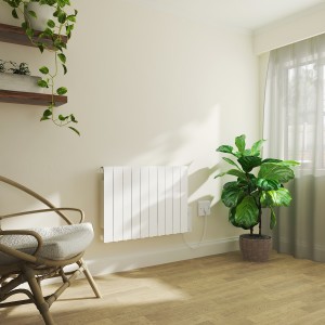 Bismo 575 x 855mm White Wifi Oil Filled Electric Radiator - 1800W
