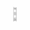 Fjord 1000 x 300mm Curved Chrome Prefilled Electric Heated Towel Rail