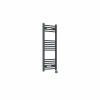 Fjord 1000 x 400mm Curved Anthracite Thermostatic Touch Control Wifi Electric Heated Towel Rail