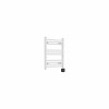 Bergen 600 x 500mm Straight White Thermostatic Wifi Control Electric Heated Towel Rail