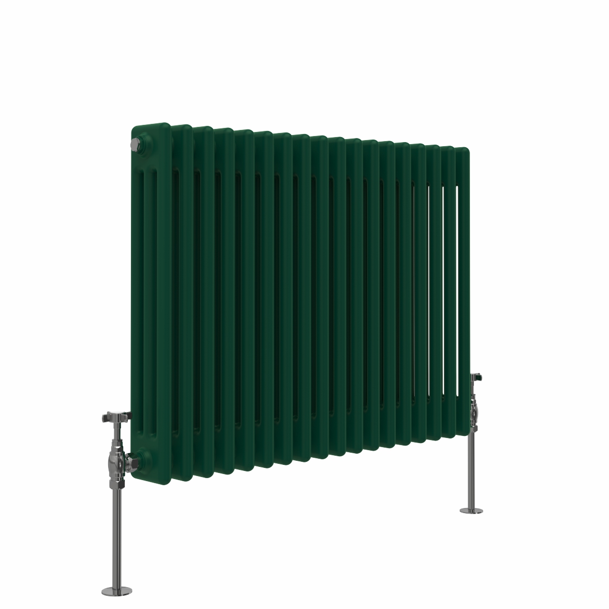 Bern 600 x 830mm Moss Green Triple Horizontal Column Radiator