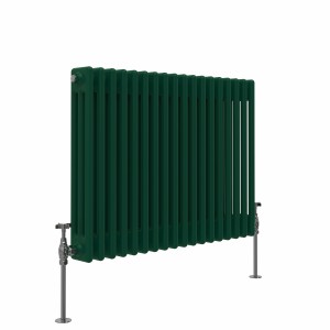Bern 600 x 830mm Moss Green Triple Horizontal Column Radiator