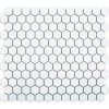 Pixel White Hexagon Gloss 23x23