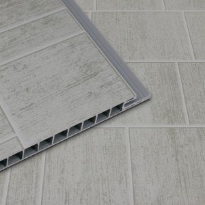 Murar - 1000x2400x10mm PVC Panel Pack of 1 - Matt Grey Multi Tile