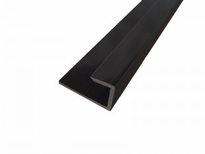 Murar - 10mm PVC Panel Profile External Corner - Black