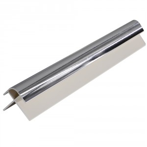 Murar - 8mm PVC External Corner Trim  - Silver