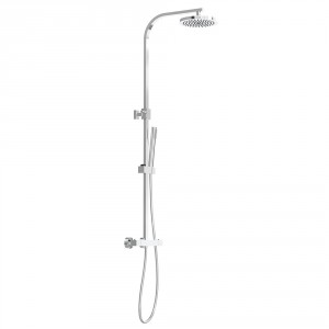 Aquariss Yosemite - Exposed Thermostatic Shower Set With Round Head - Chrome