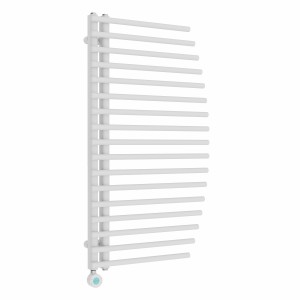 Sigla 1000 x 550mm White Thermostatic Touch Control Electric Heated Towel Rail