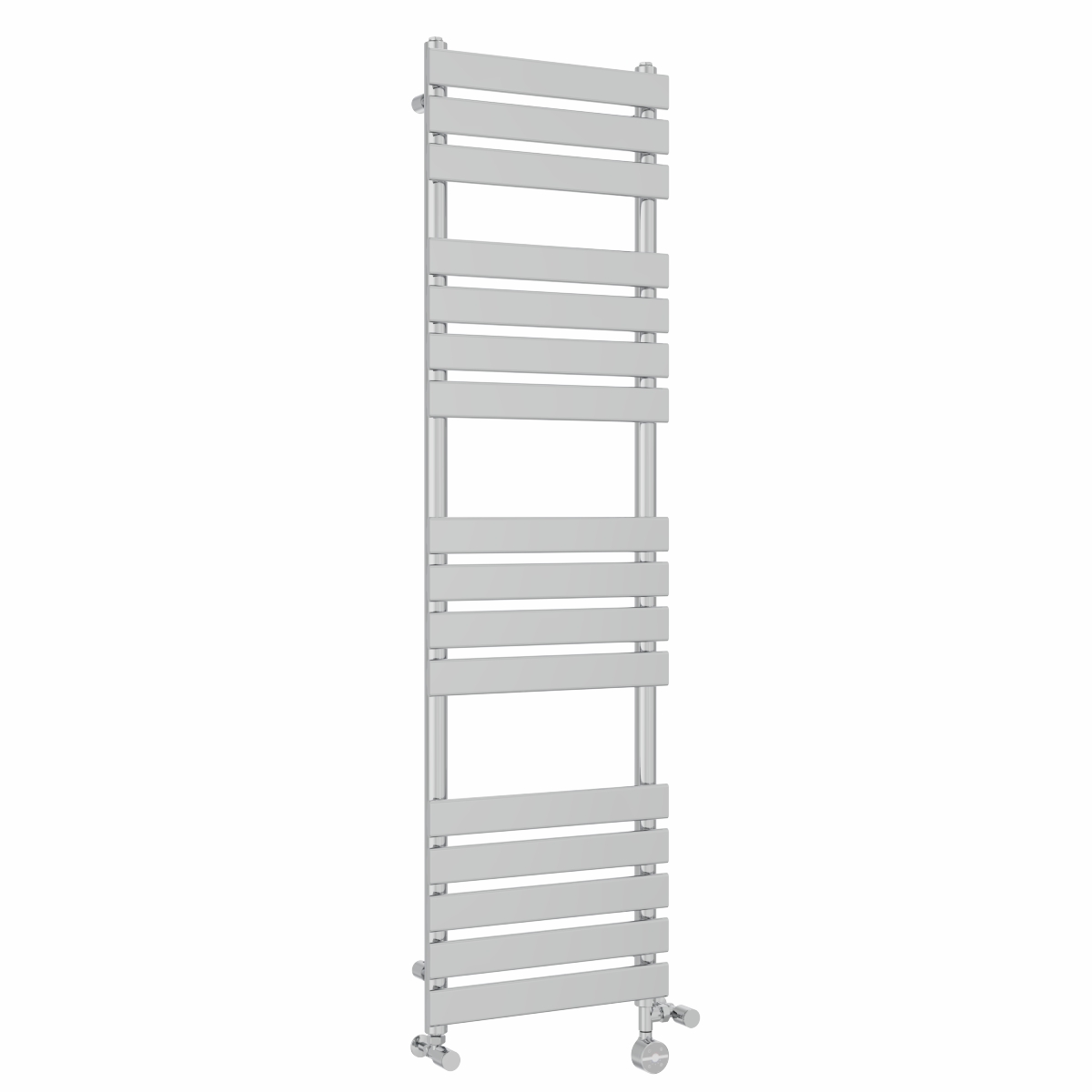 Juva 1600 x 450mm Dual Fuel Chrome Flat Panel Thermostatic Touch Control Electric Heated Towel Rail